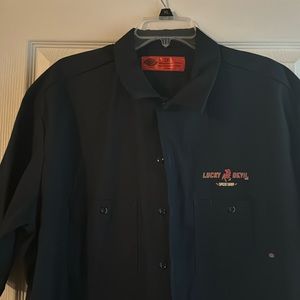 Lucky Devil Pin Up Button down